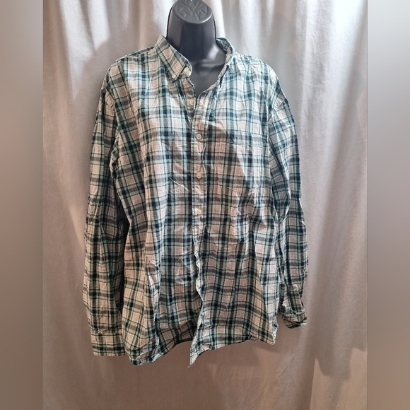 Old navy  men's plaid button-down XL - Picture 1 of 5